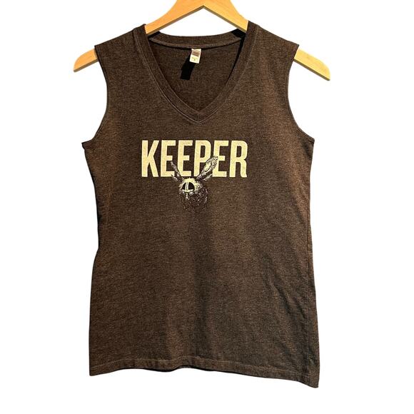 Collectible Jack Daniel's Tennessee Honey Bee Keeper Crop V-Neck Tank Size Med. - Picture 1 of 9